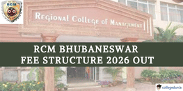 RCM Bhubaneswar Fee Structure 2026 Released